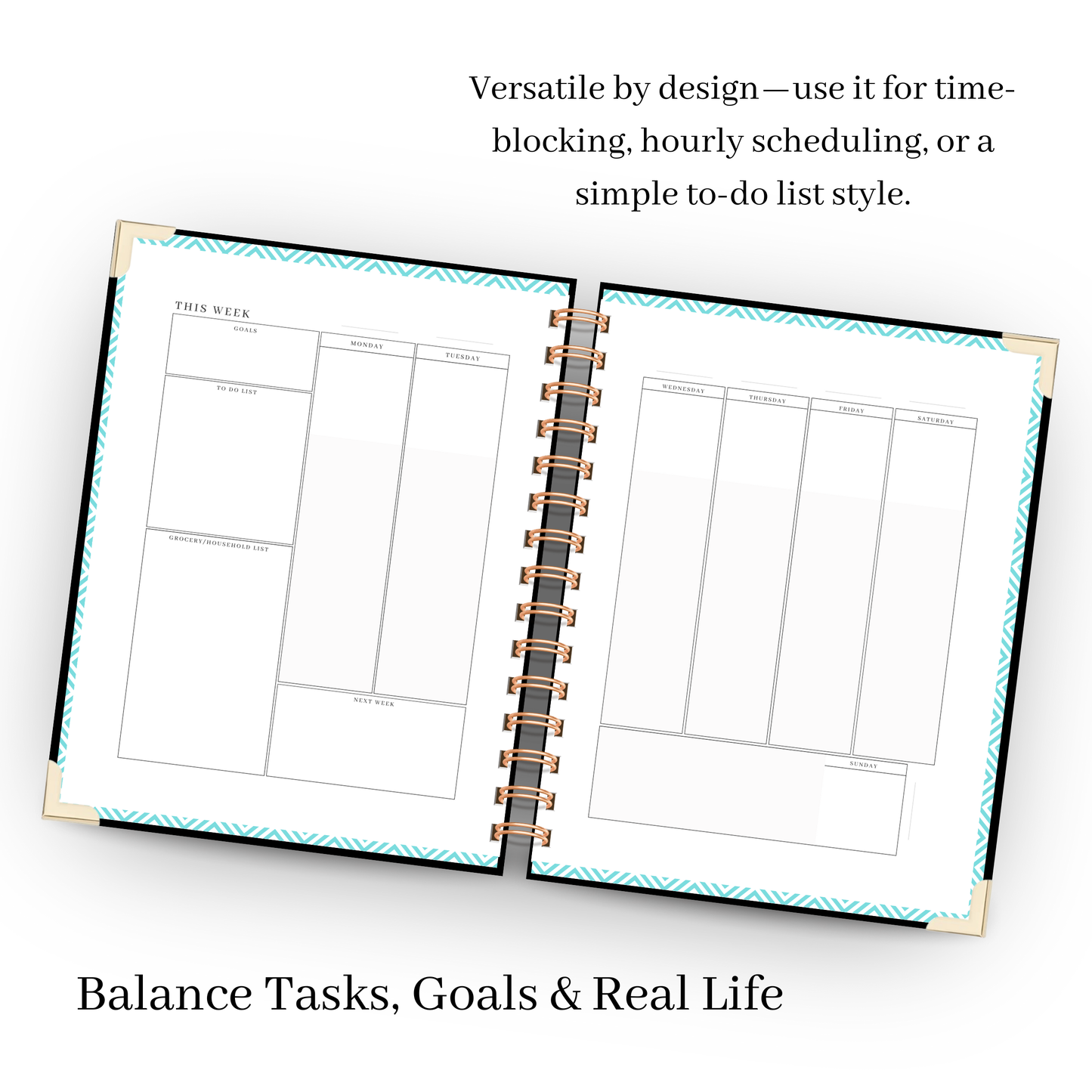 *Pre-Order* Ink | Undated Weekly Planner – Horizontal & Vertical Layouts
