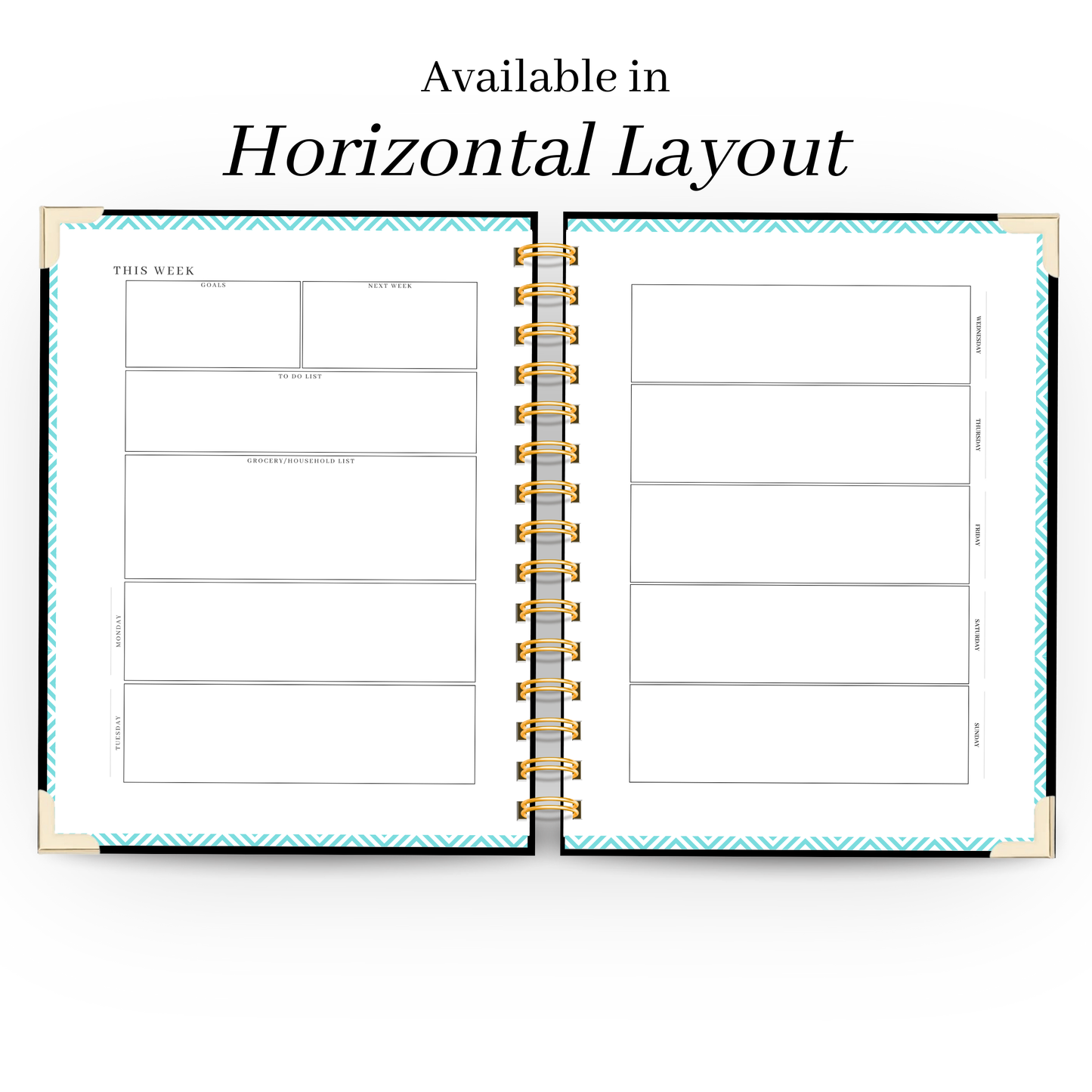 *Pre-Order* Ink | Undated Weekly Planner – Horizontal & Vertical Layouts