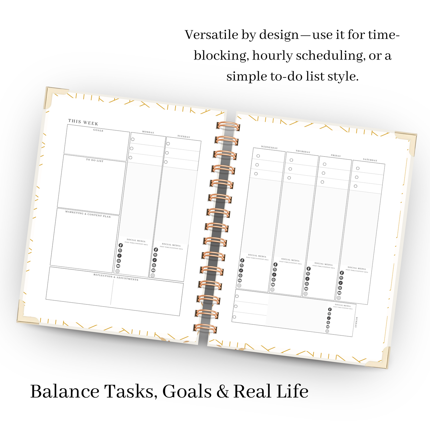*Pre-Order* Watch | Undated Business Planner – Weekly Layouts, Budget & Content Planning