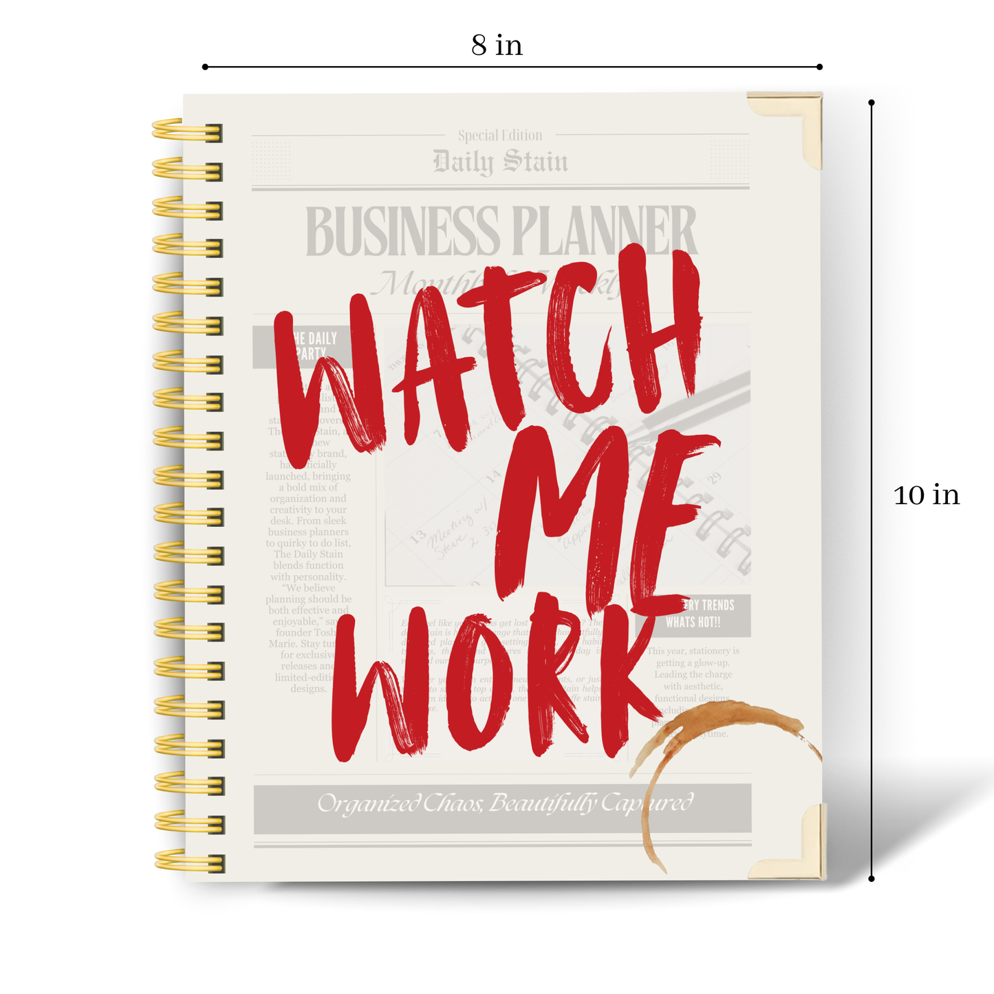 *Pre-Order* Watch | Undated Business Planner – Weekly Layouts, Budget & Content Planning