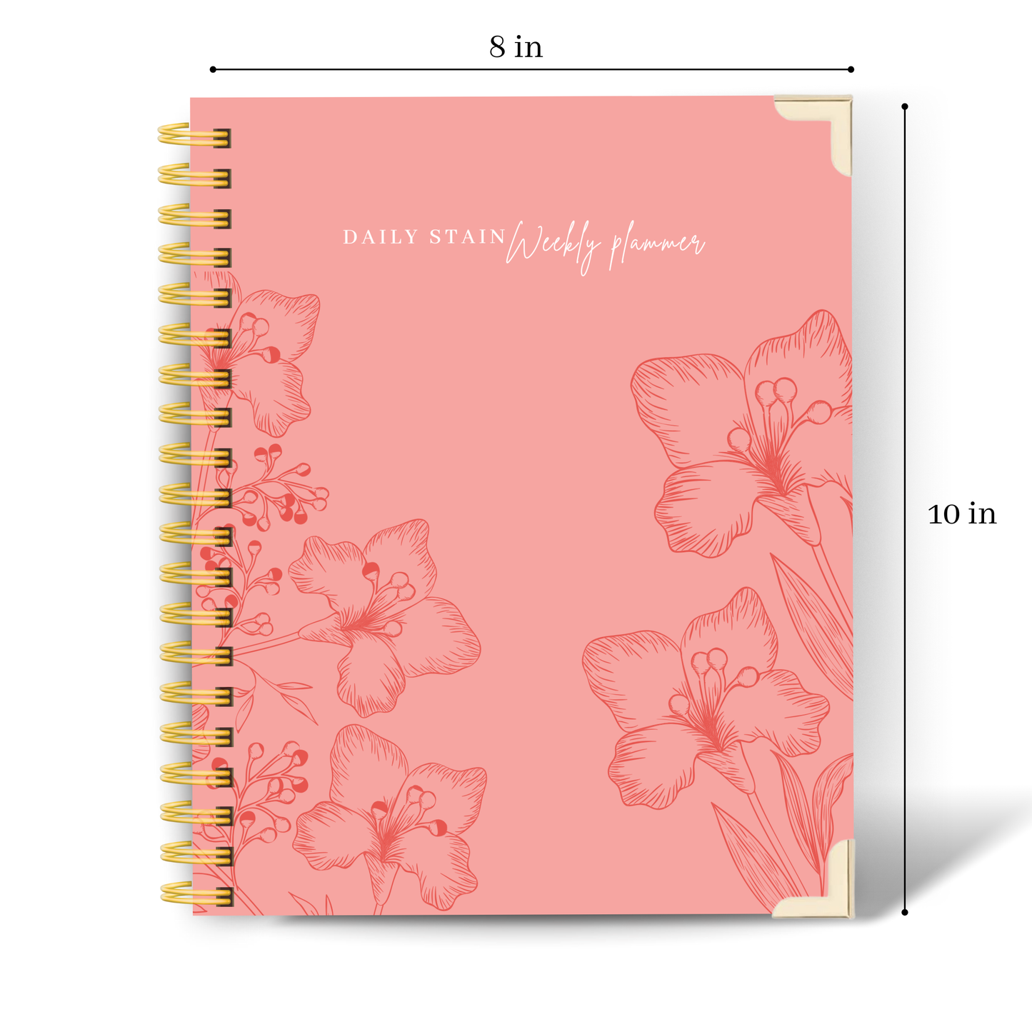 *Pre-Order* Peach Bloom | Undated Weekly Planner – Horizontal & Vertical Layouts