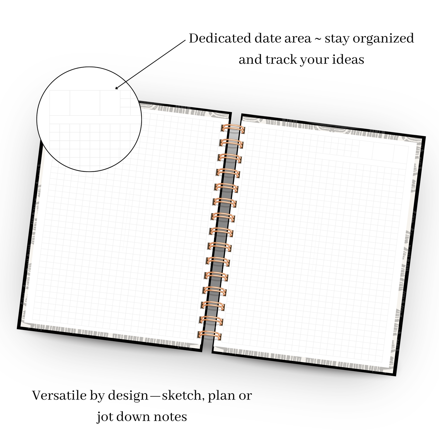 ABSTRACT | Lined & Grid Notebooks | Journaling, Writing & Bullet Journal