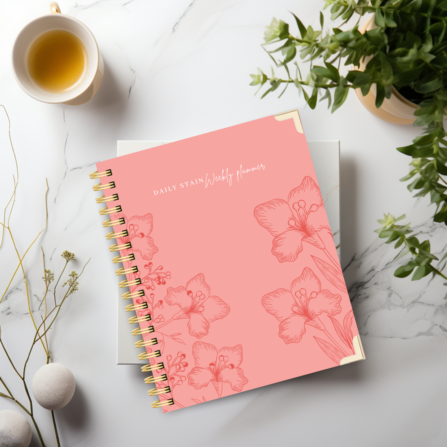 *Pre-Order* Peach Bloom | Undated Weekly Planner – Horizontal & Vertical Layouts