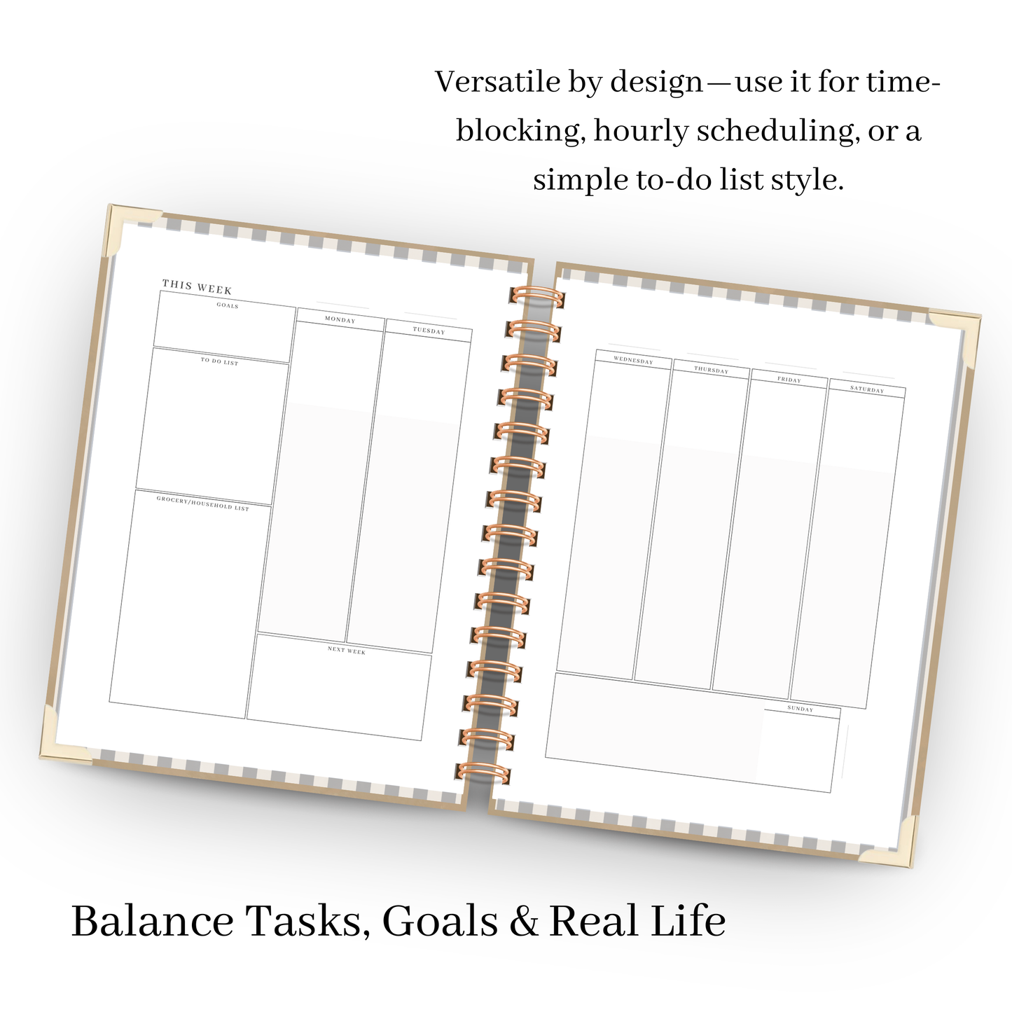 *Pre-Order* Dust | Undated Weekly Planner – Horizontal & Vertical Layouts