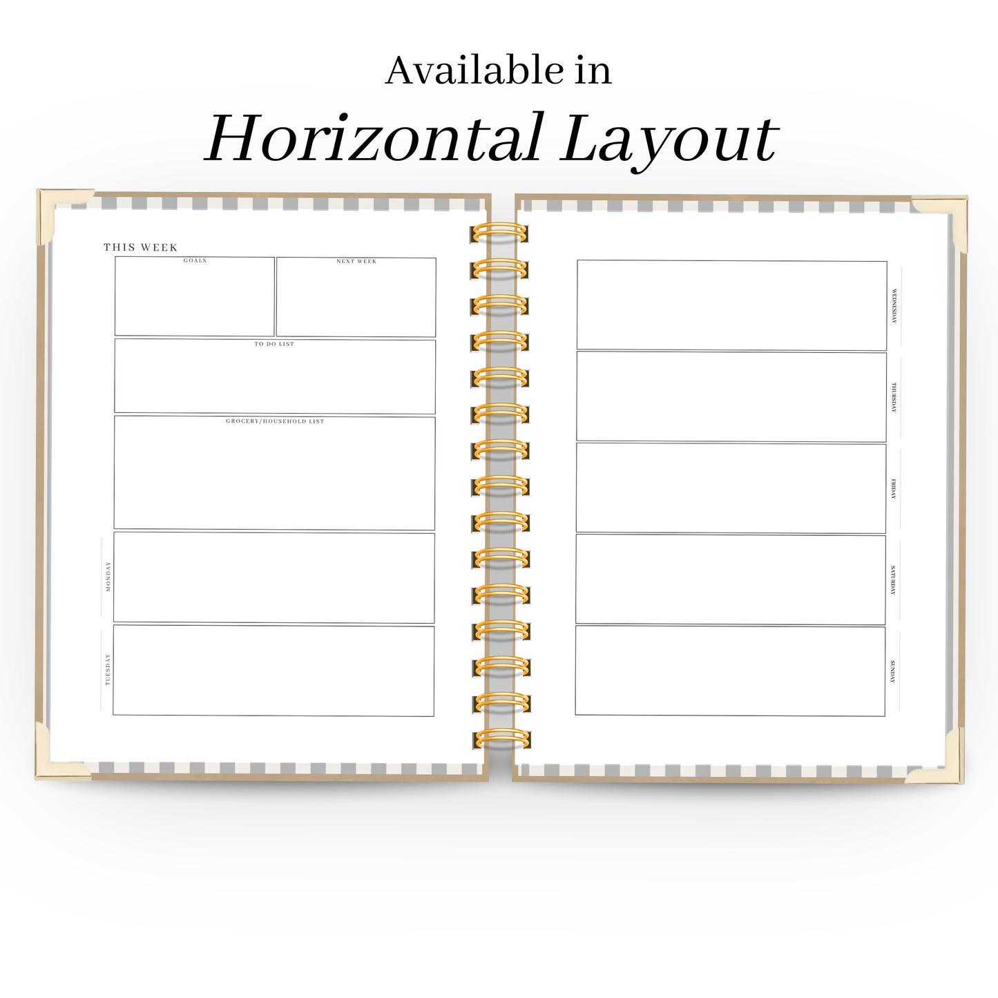 *Pre-Order* Dust | Undated Weekly Planner – Horizontal & Vertical Layouts