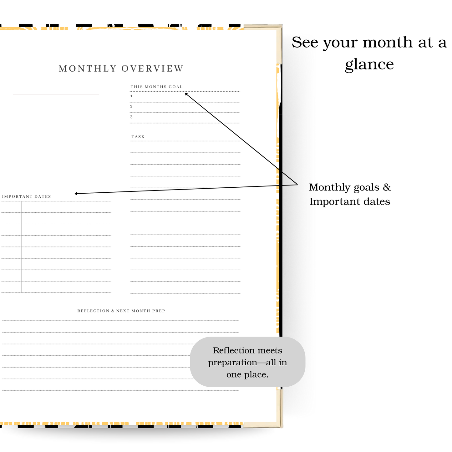 *Pre-Order* Mono | Undated Weekly Planner – Horizontal & Vertical Layouts
