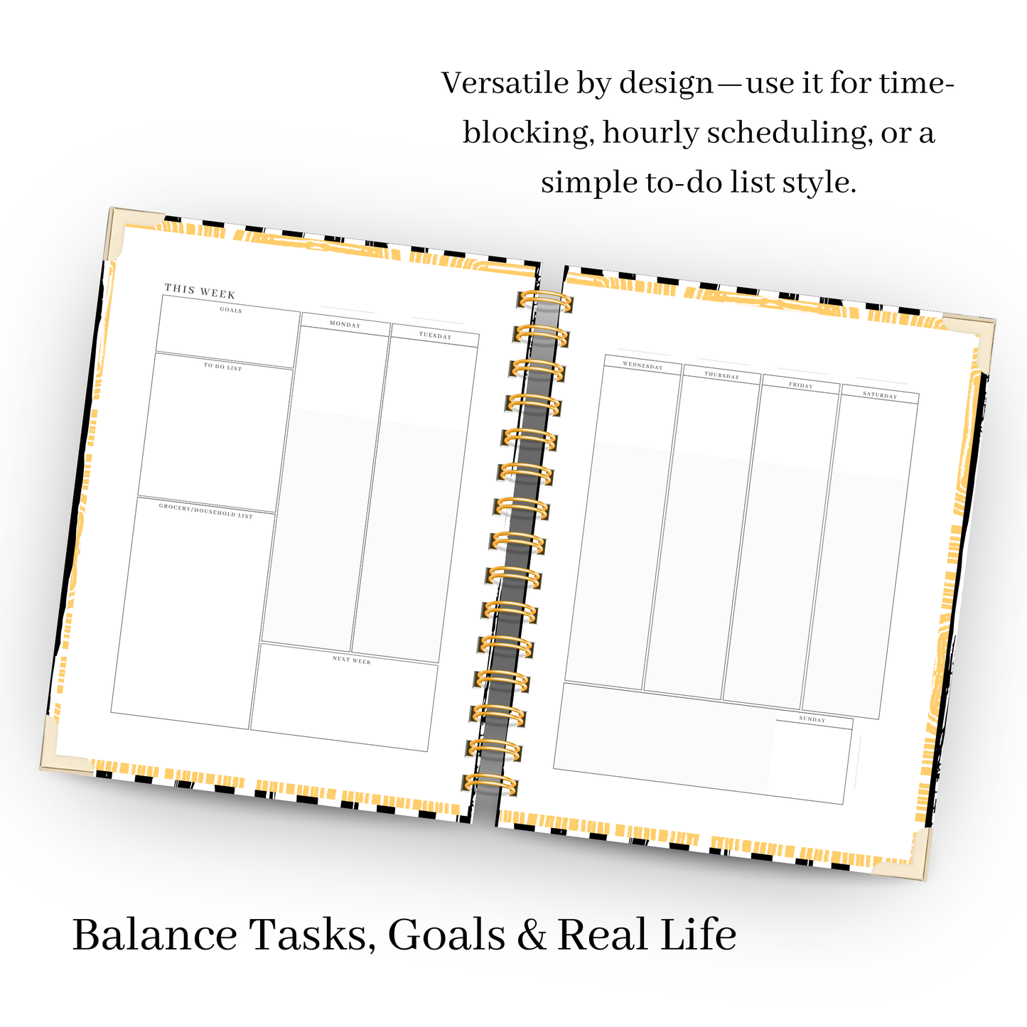 *Pre-Order* Mono | Undated Weekly Planner – Horizontal & Vertical Layouts