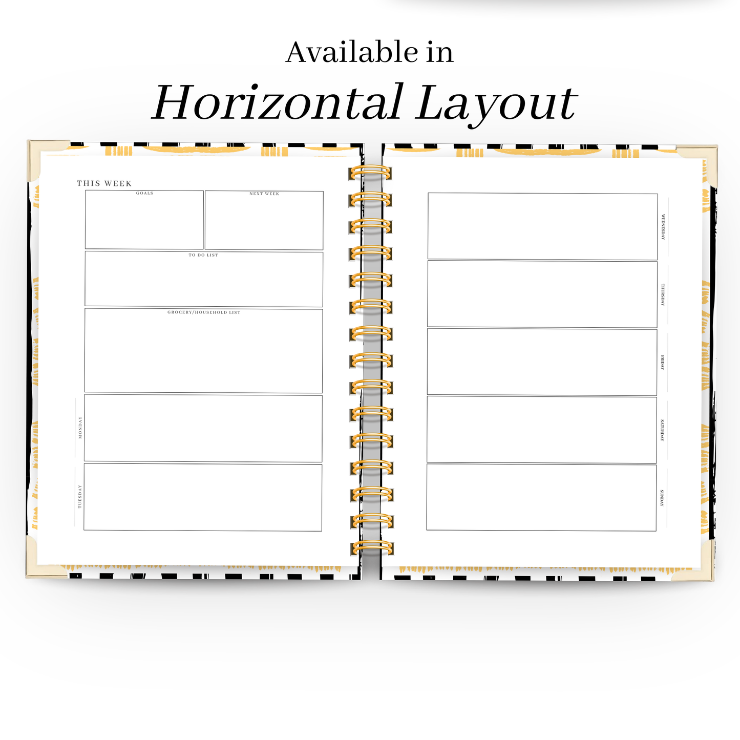 *Pre-Order* Mono | Undated Weekly Planner – Horizontal & Vertical Layouts