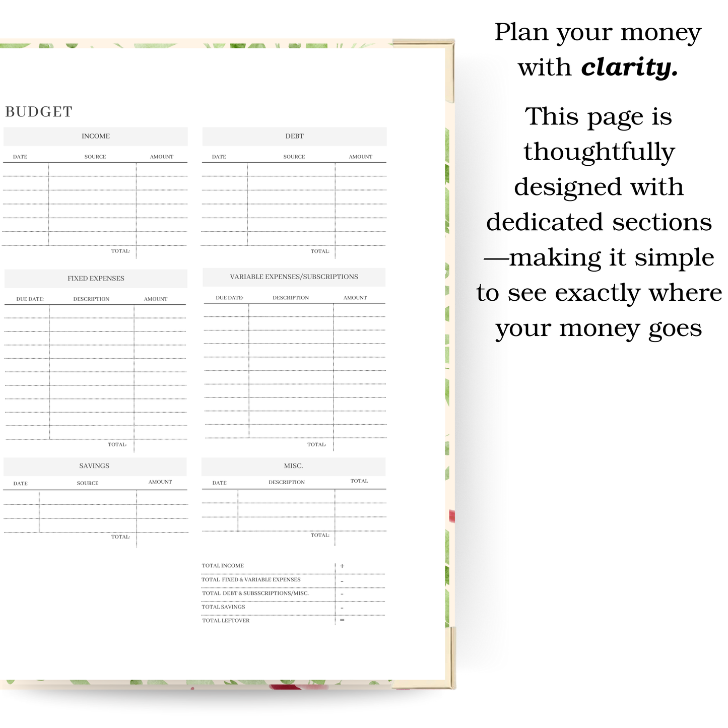 *Pre-Order* Stained | Undated Weekly Planner – Horizontal & Vertical Layouts