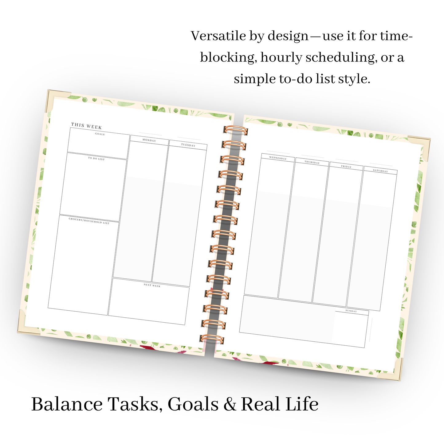 *Pre-Order* Stained | Undated Weekly Planner – Horizontal & Vertical Layouts