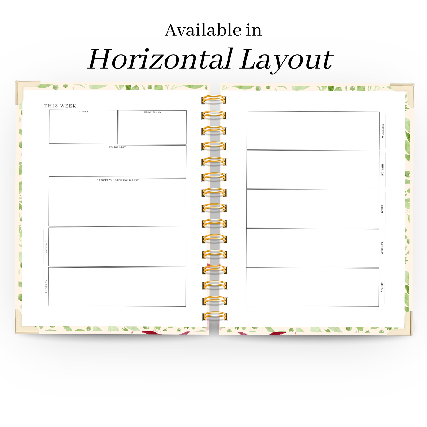 *Pre-Order* Stained | Undated Weekly Planner – Horizontal & Vertical Layouts