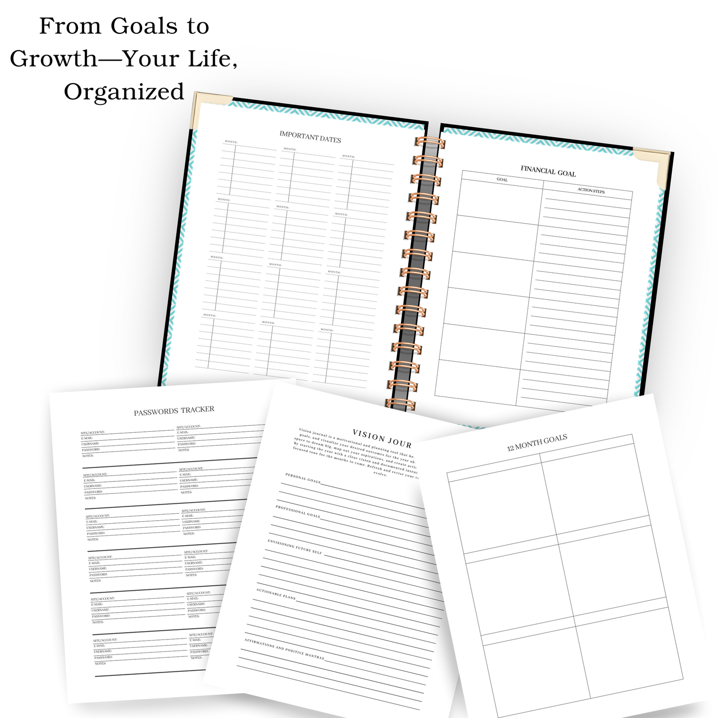 *Pre-Order* Ink | Undated Weekly Planner – Horizontal & Vertical Layouts