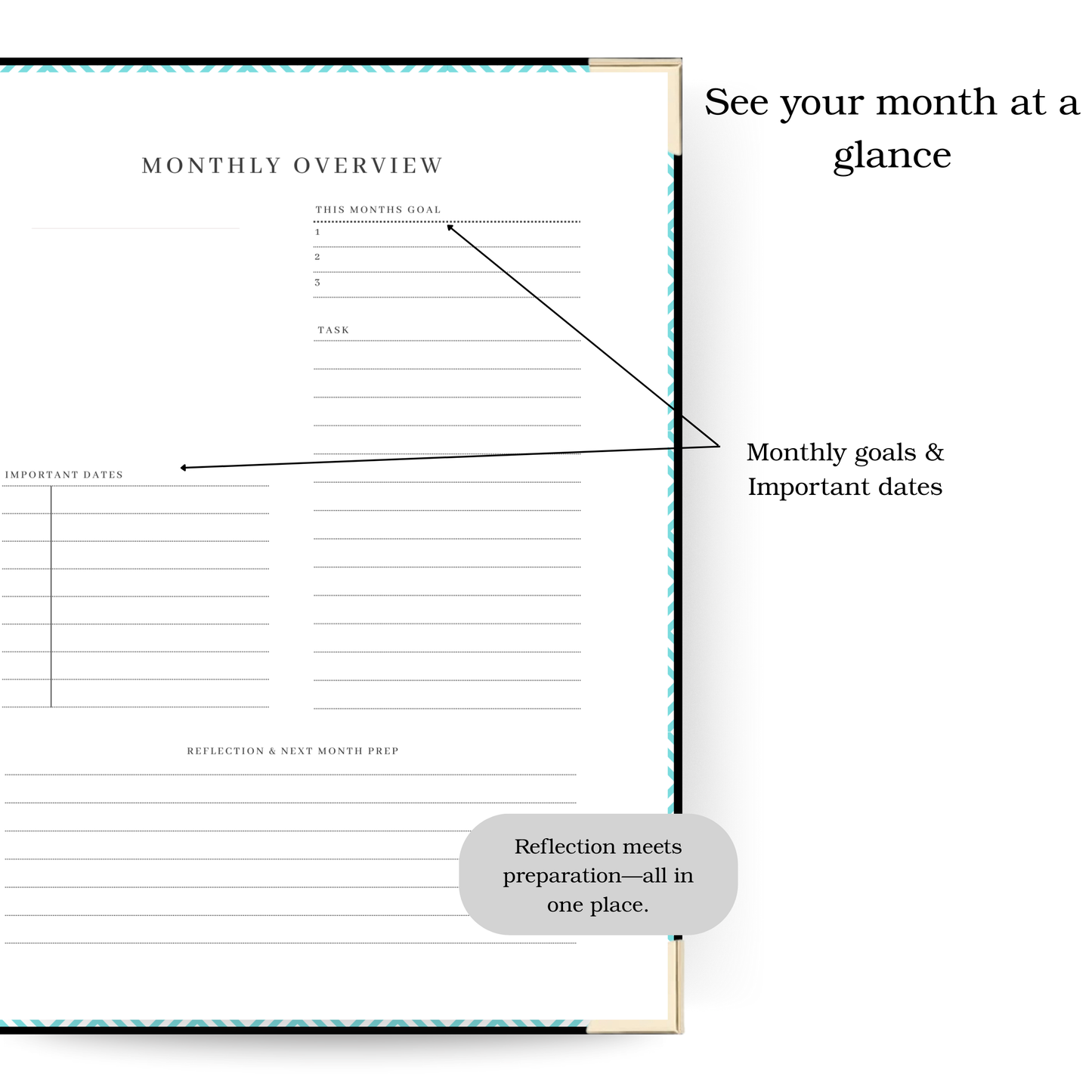 *Pre-Order* Ink | Undated Weekly Planner – Horizontal & Vertical Layouts