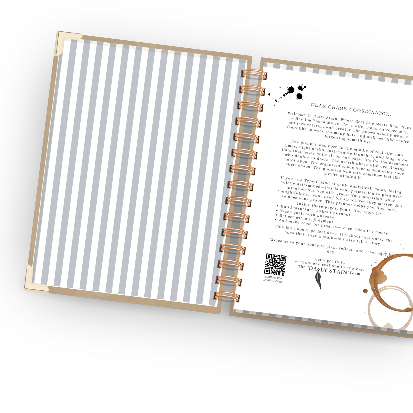 *Pre-Order* Dust | Undated Weekly Planner – Horizontal & Vertical Layouts