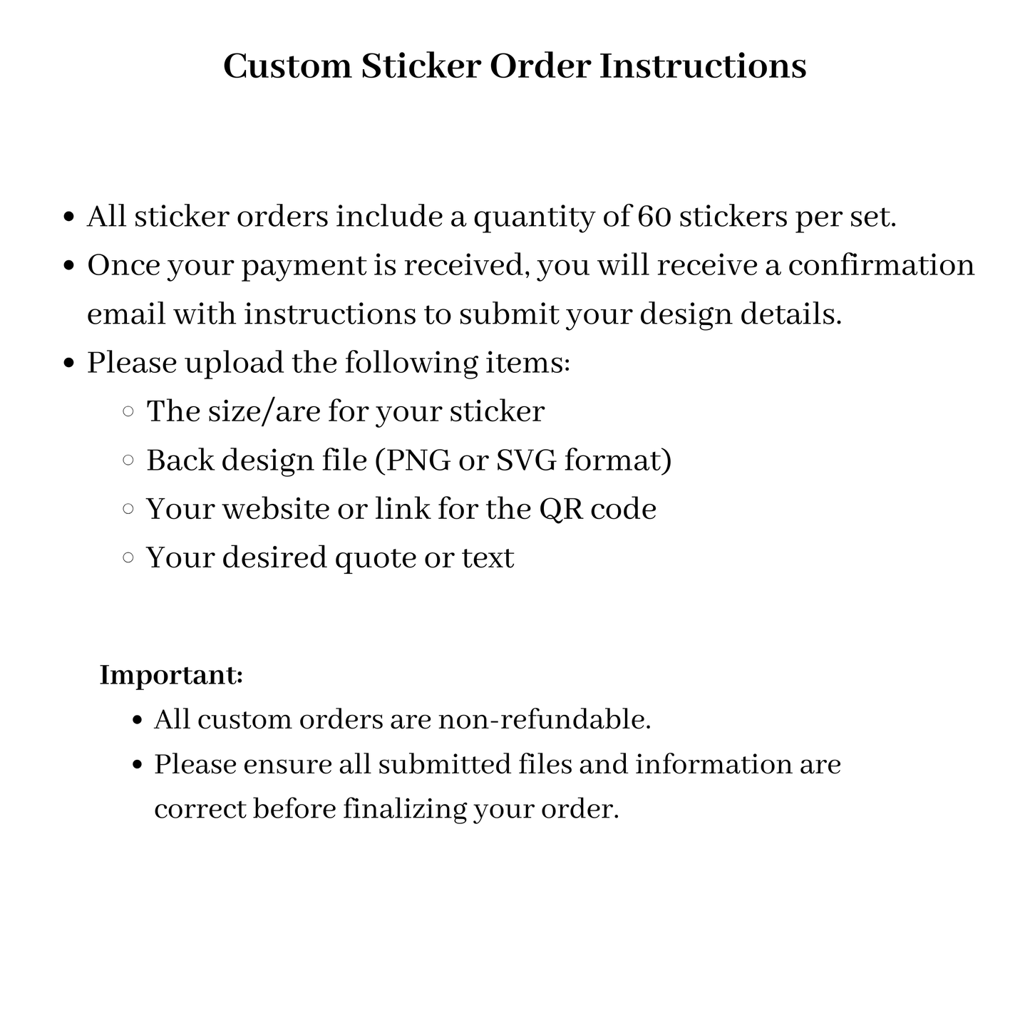Custom Stickers