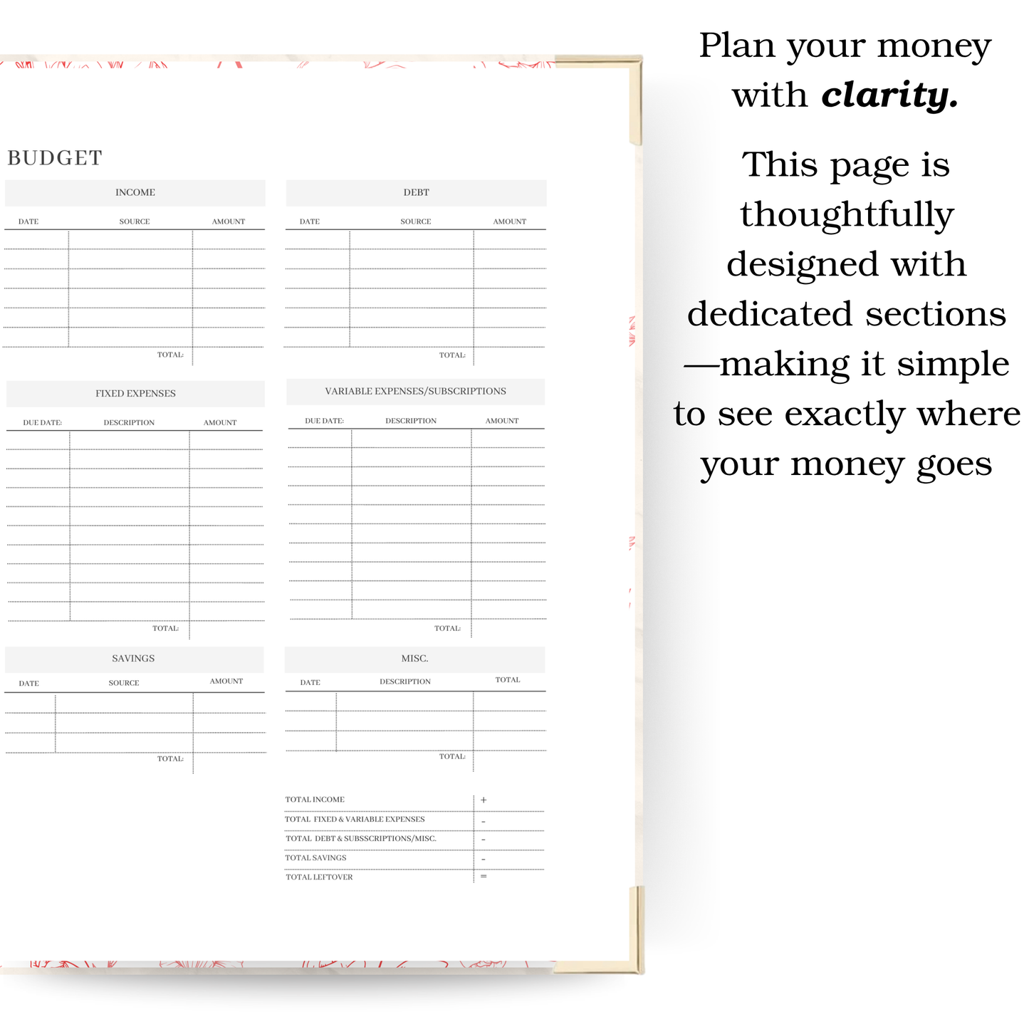 Unshaken | Undated Weekly Planner