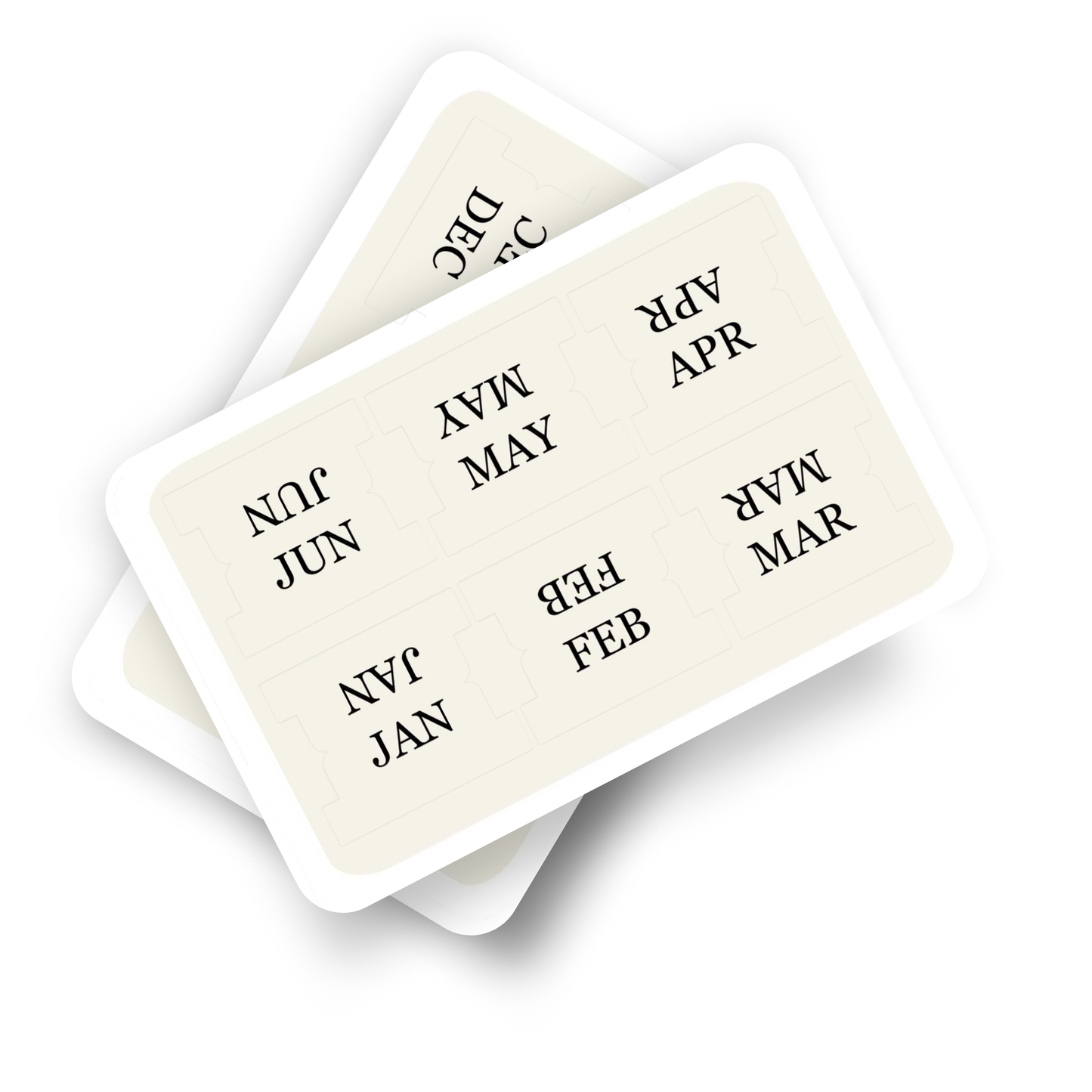 Tan Monthly Tab Stickers | Planner Organization Made Easy