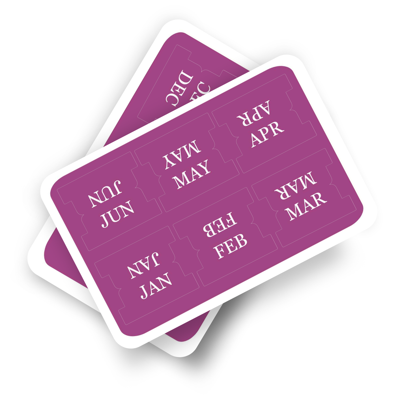 Purple Monthly Tab Stickers | Planner Organization Made Easy