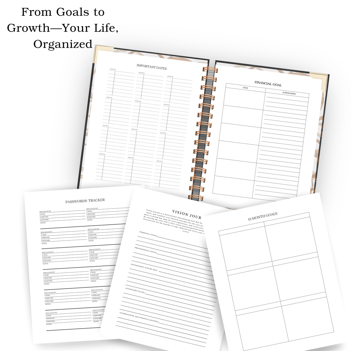 Haze | Undated Weekly Planner – Horizontal & Vertical Layouts