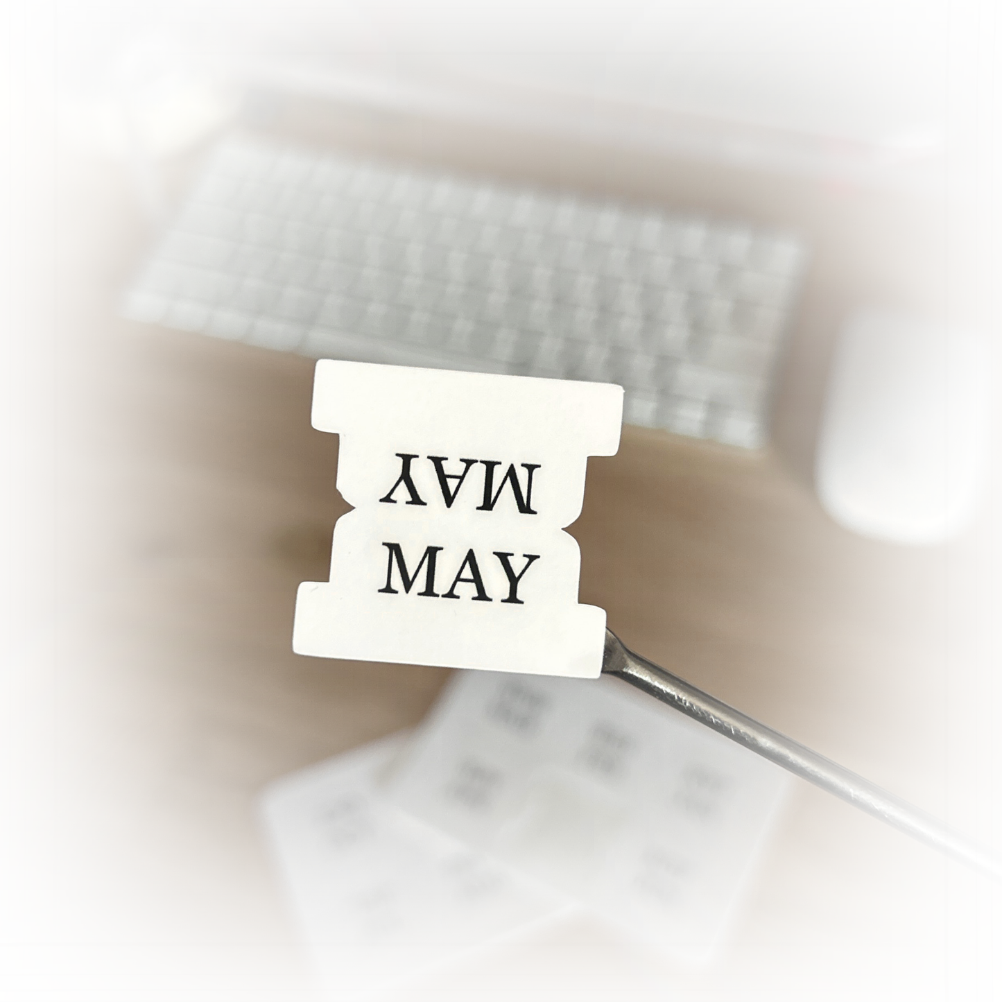 White Monthly Tab Stickers | Planner Organization Made Easy