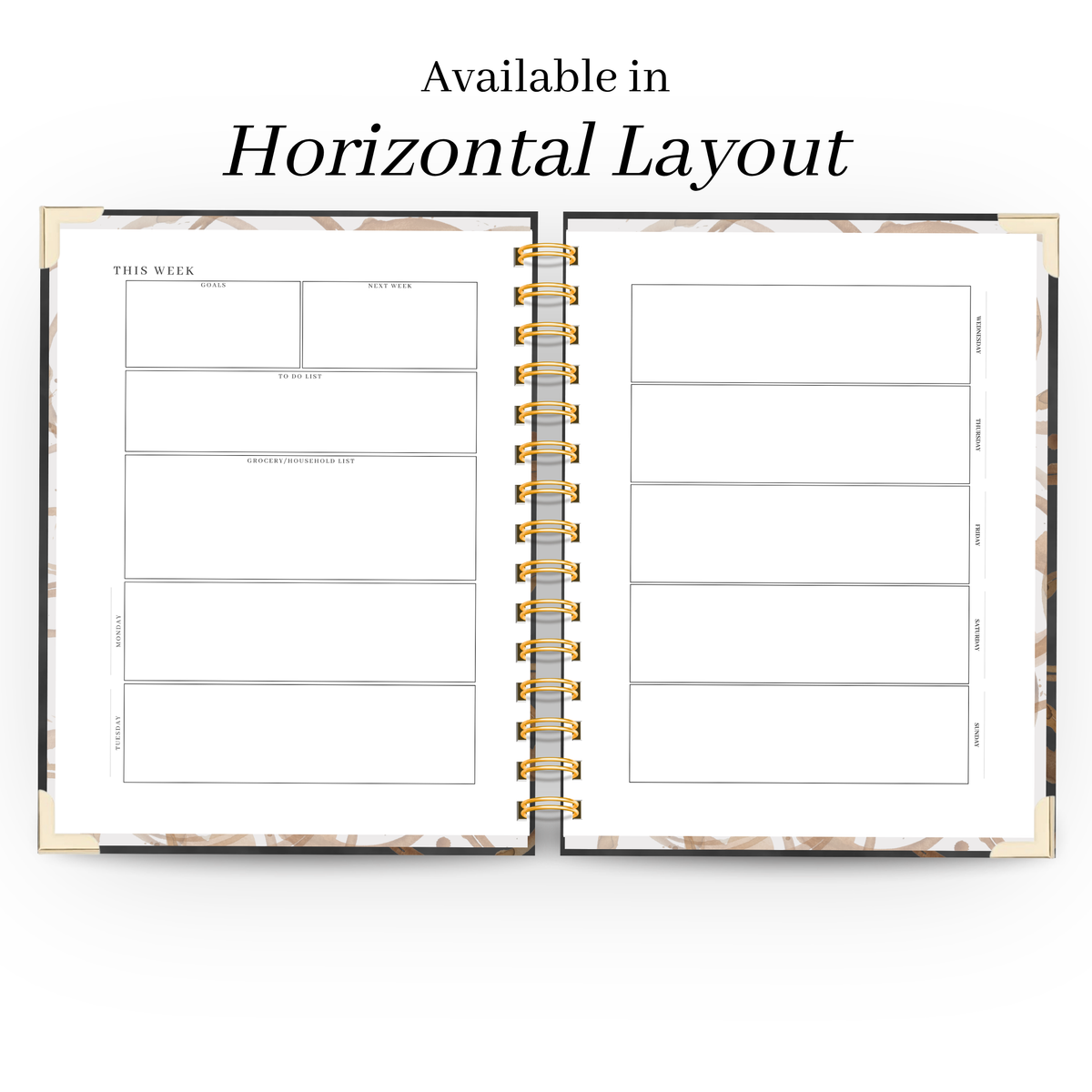 Haze | Undated Weekly Planner – Horizontal & Vertical Layouts
