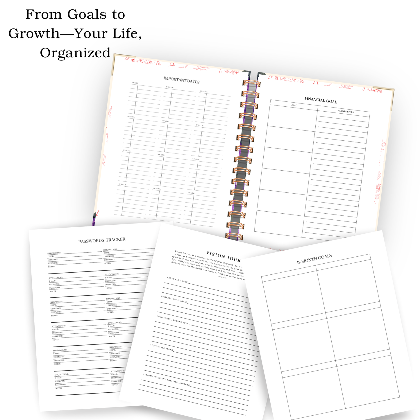 Balanced Force | Undated Weekly Planner