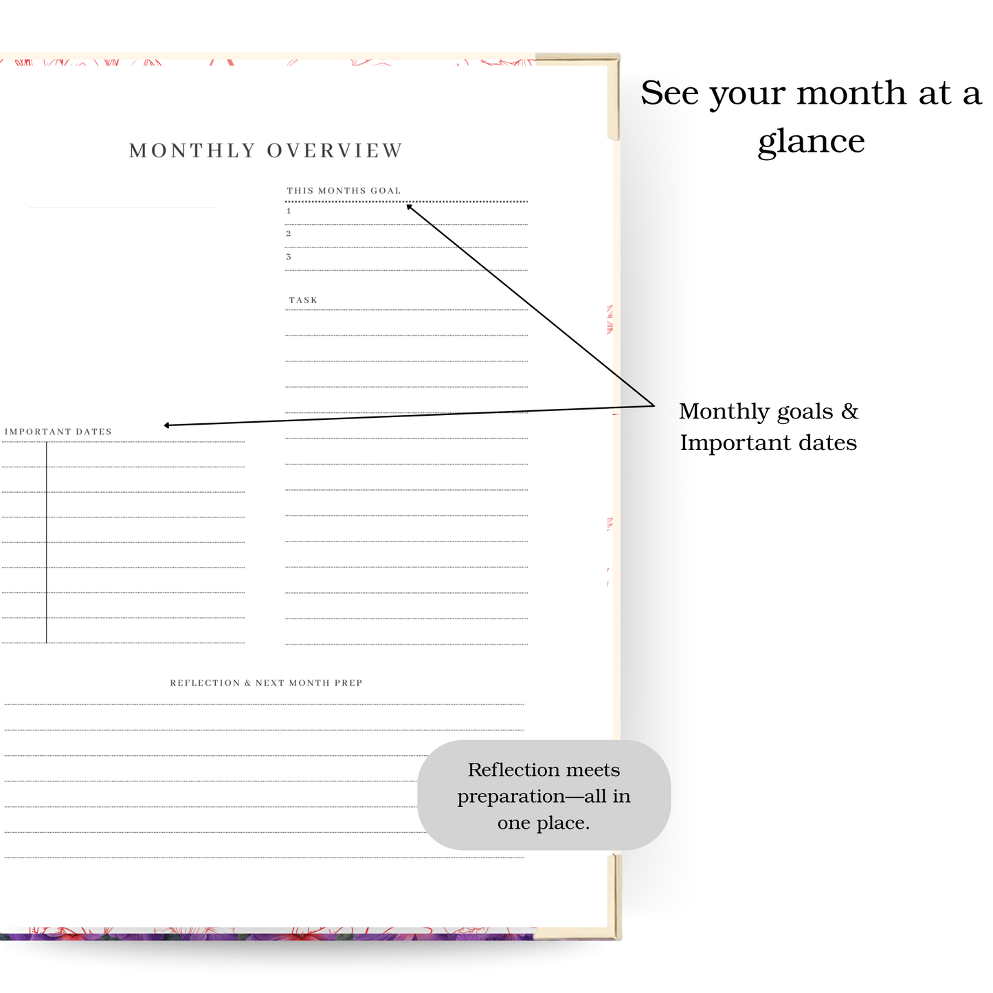 Balanced Force | Undated Weekly Planner
