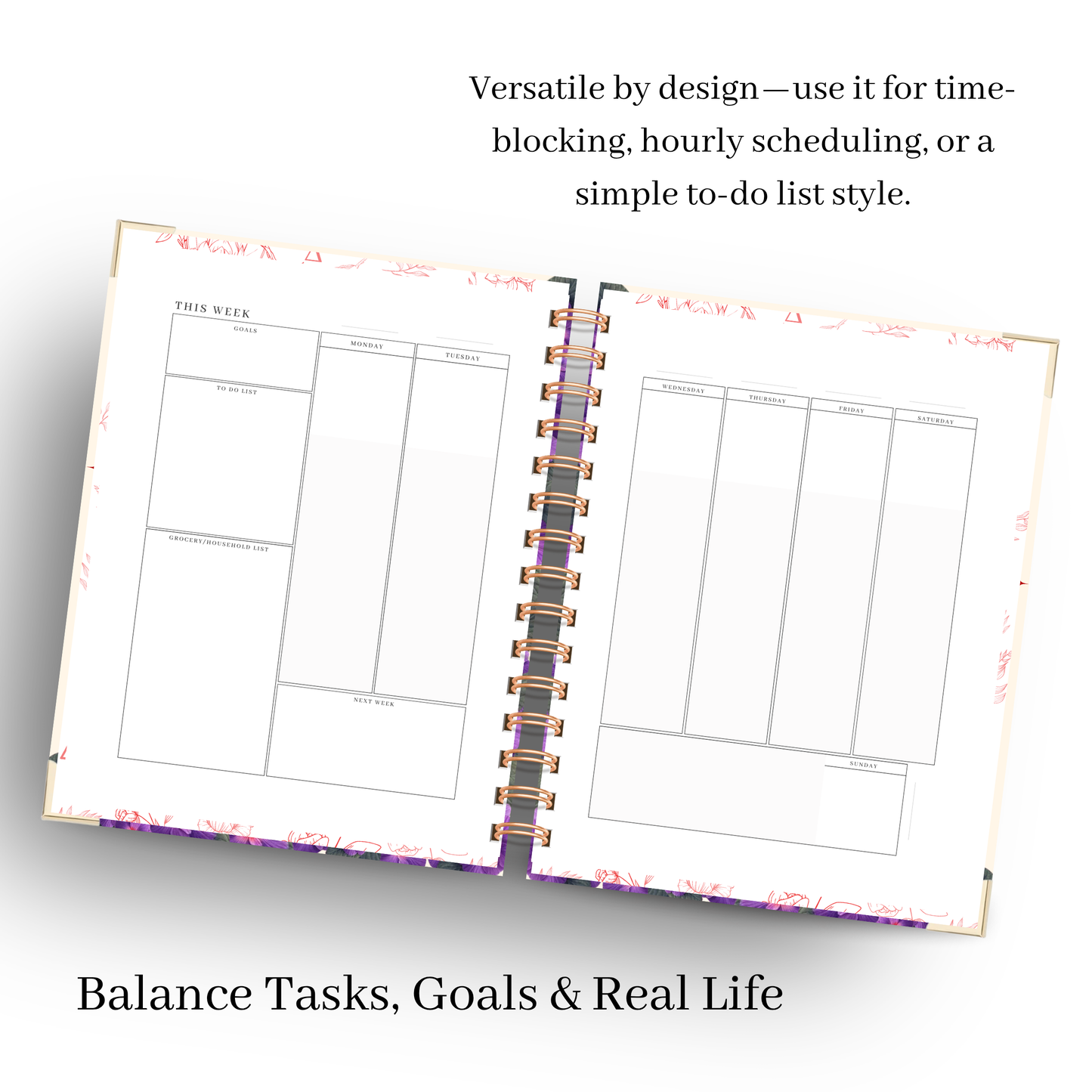 Balanced Force | Undated Weekly Planner