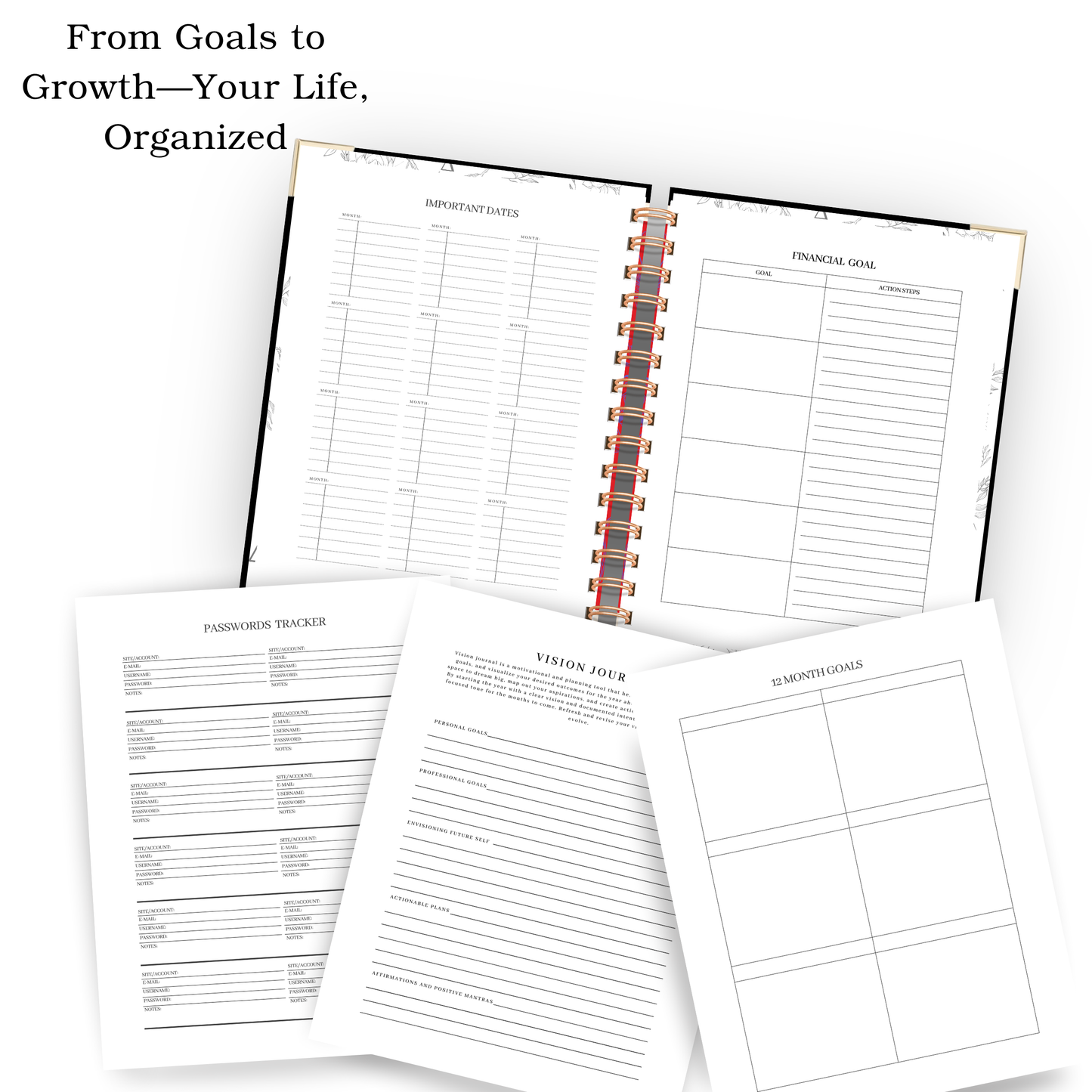 Rooted & Refined | Undated Weekly Planner