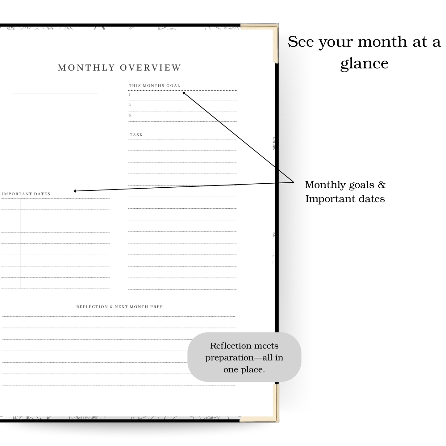 Rooted & Refined | Undated Weekly Planner