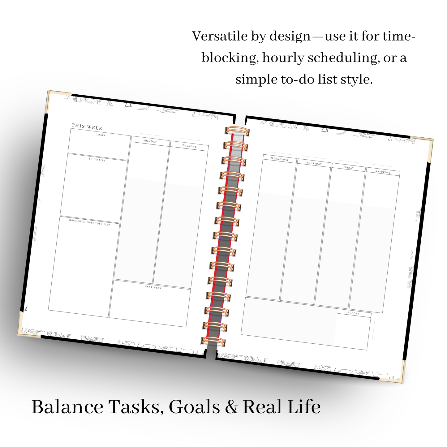 Rooted & Refined | Undated Weekly Planner