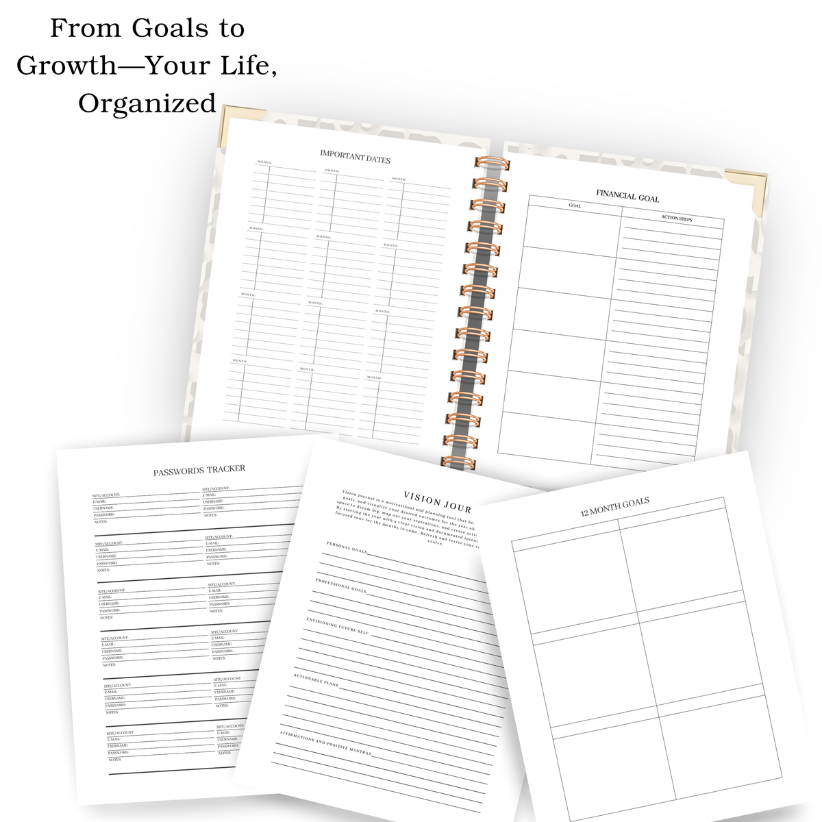 Fierce | Undated Weekly Planner – Horizontal & Vertical Layouts (Copy)