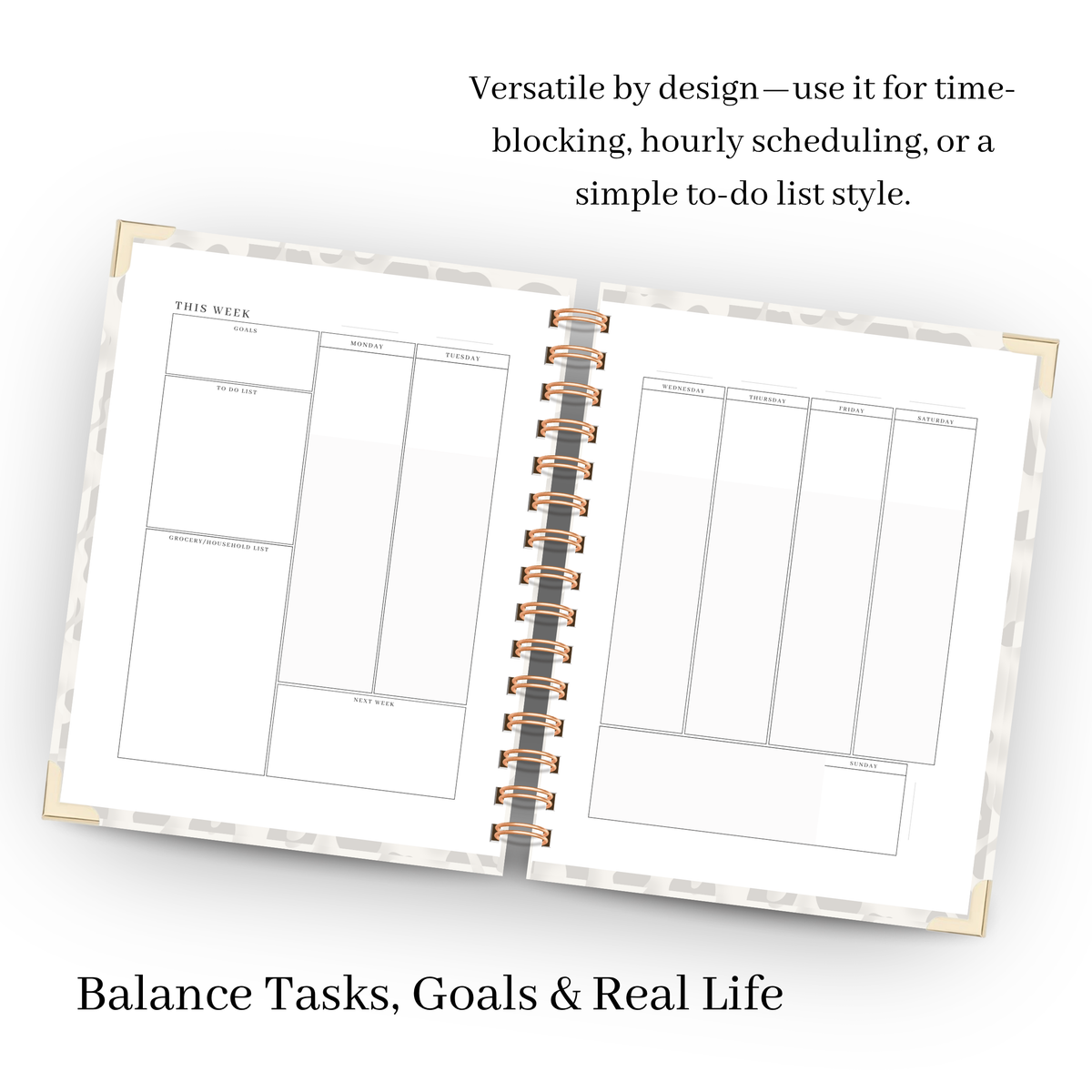 Fierce | Undated Weekly Planner – Horizontal & Vertical Layouts (Copy)