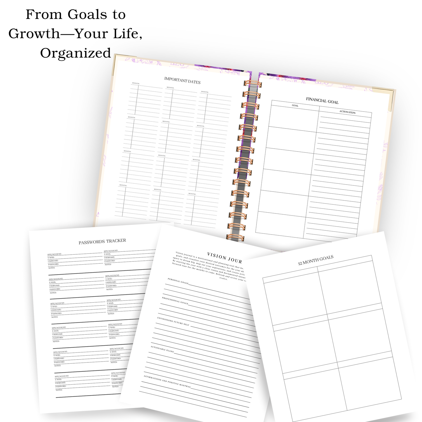 Violet Crown | Undated Weekly Planner