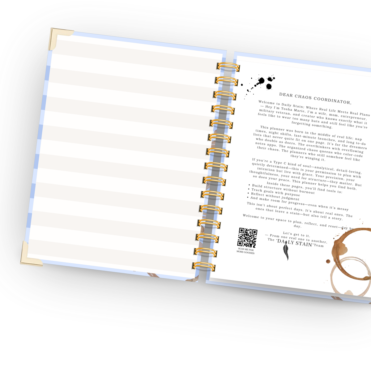 Brew | Undated Weekly Planner – Horizontal & Vertical Layouts
