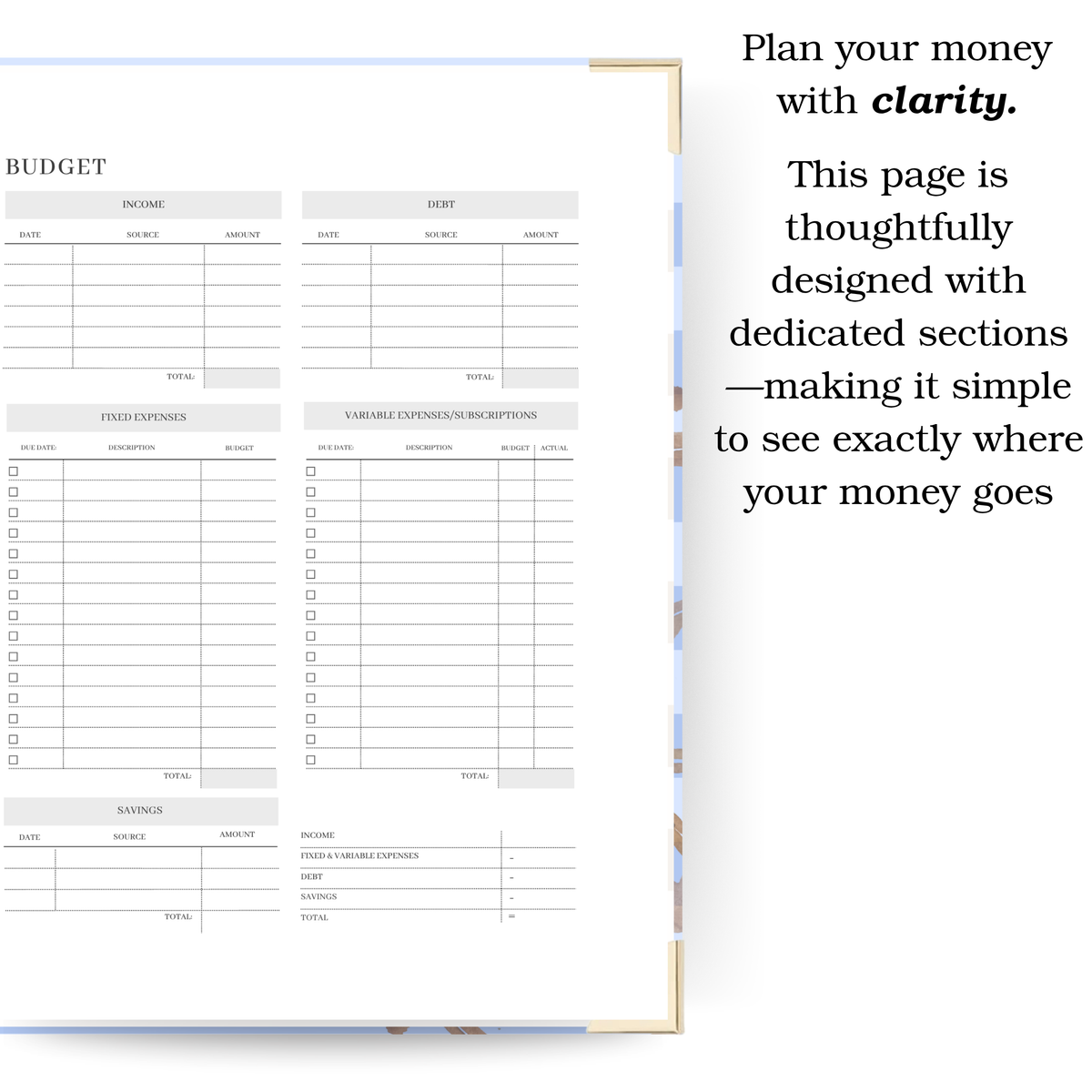 Brew | Undated Weekly Planner – Horizontal & Vertical Layouts