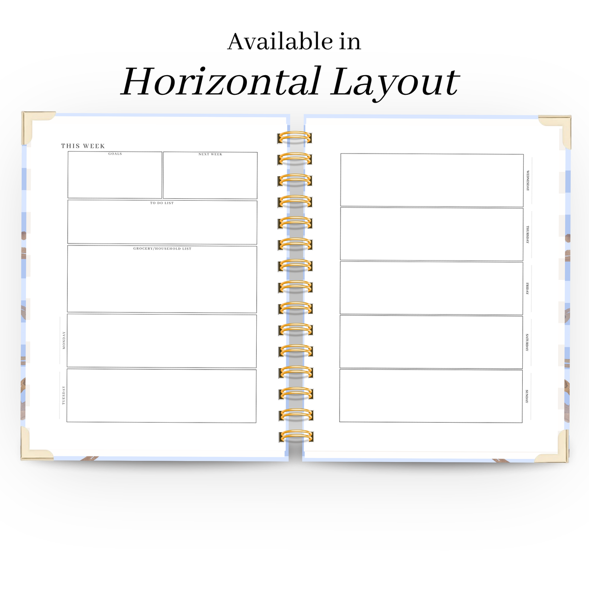 Brew | Undated Weekly Planner – Horizontal & Vertical Layouts