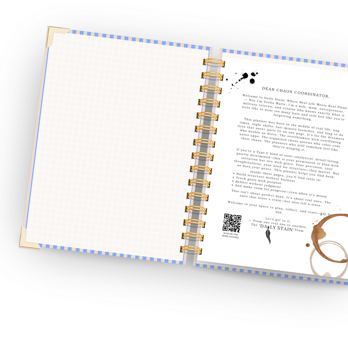 Coastal | Undated Weekly Planner – Horizontal & Vertical Layouts