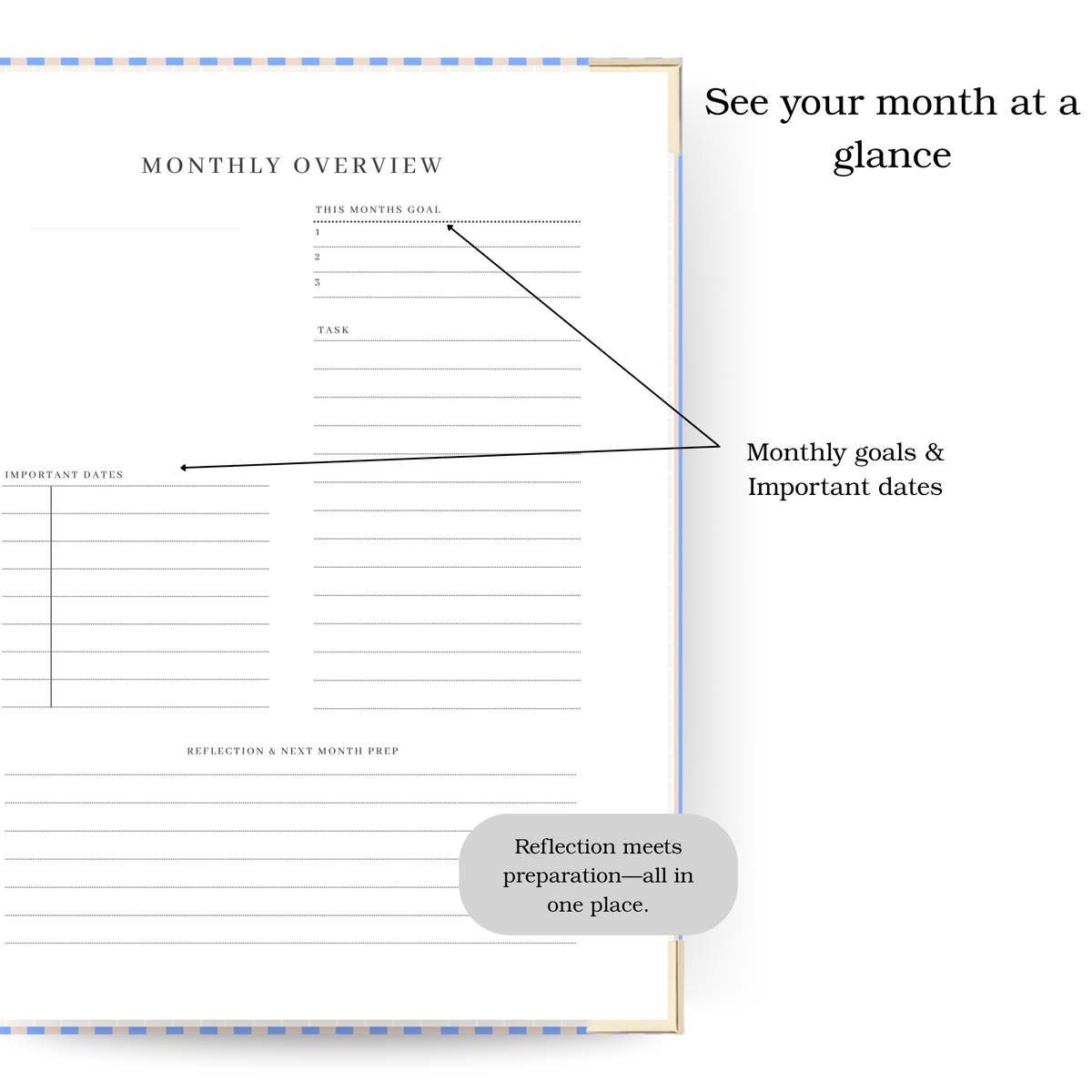 Coastal | Undated Weekly Planner – Horizontal & Vertical Layouts