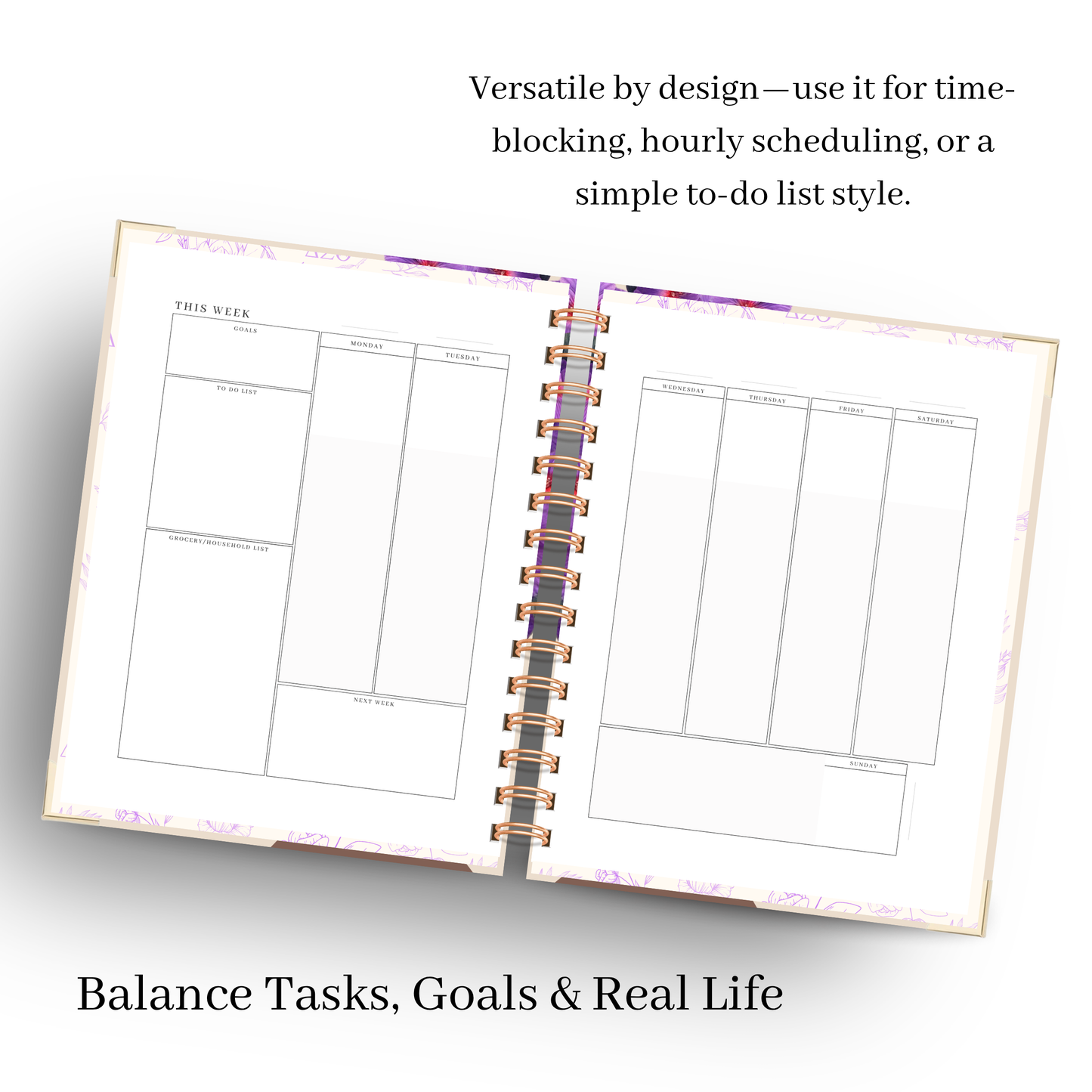 Violet Crown | Undated Weekly Planner
