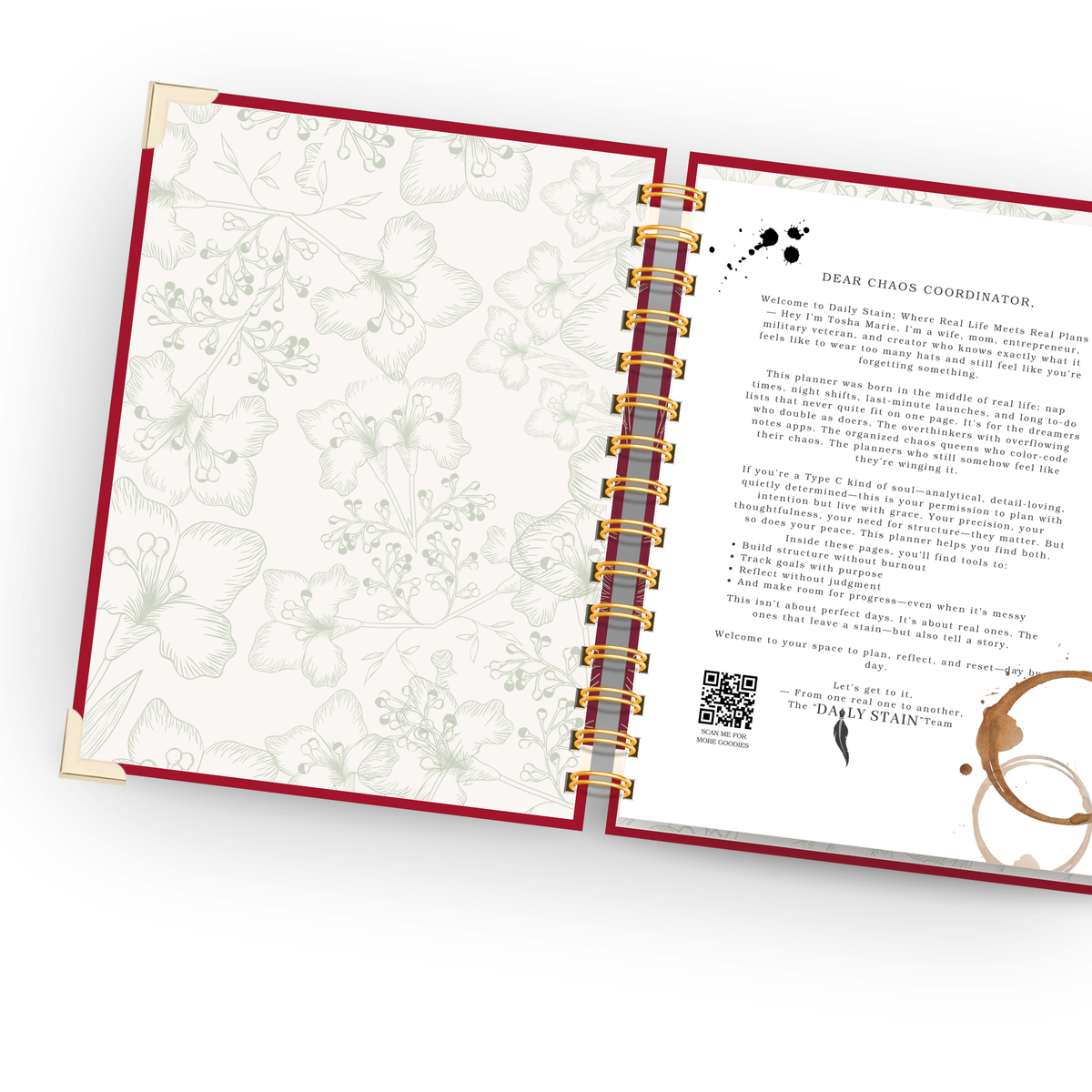 Botanical | Undated Weekly Planner – Horizontal & Vertical Layouts