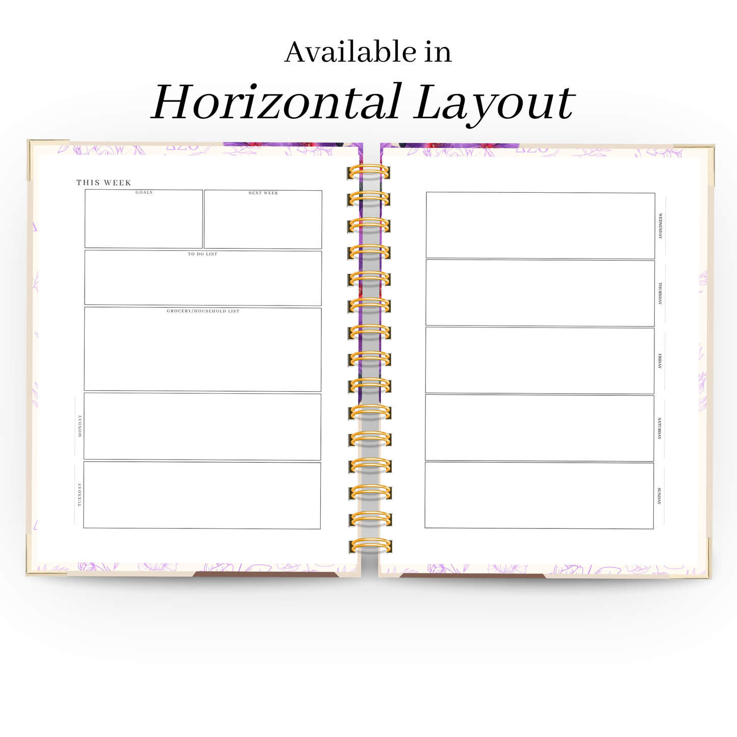 Violet Crown | Undated Weekly Planner