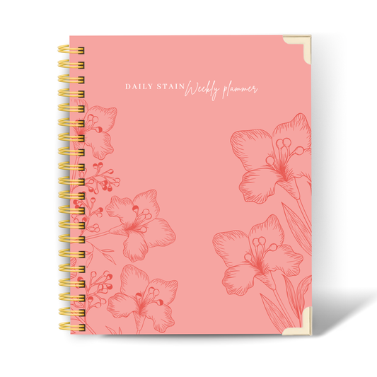 *Pre-Order* Peach Bloom | Undated Weekly Planner – Horizontal & Vertical Layouts