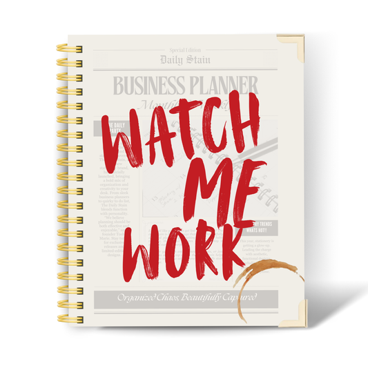 *Pre-Order* Watch | Undated Business Planner – Weekly Layouts, Budget & Content Planning