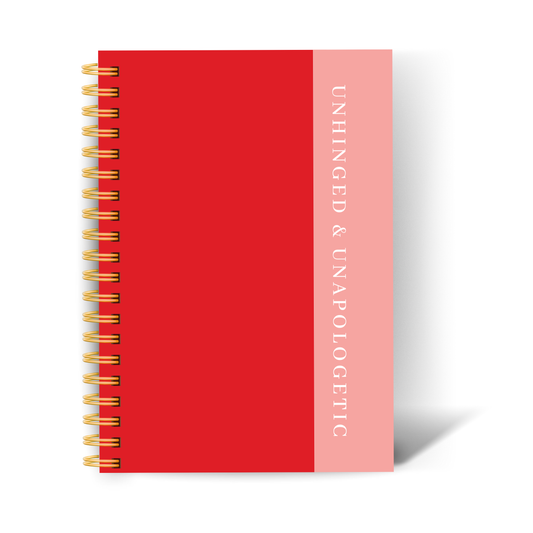 Unhinged & Unapologetic | Lined & Grid Notebooks | Journaling, Writing & Bullet Journal